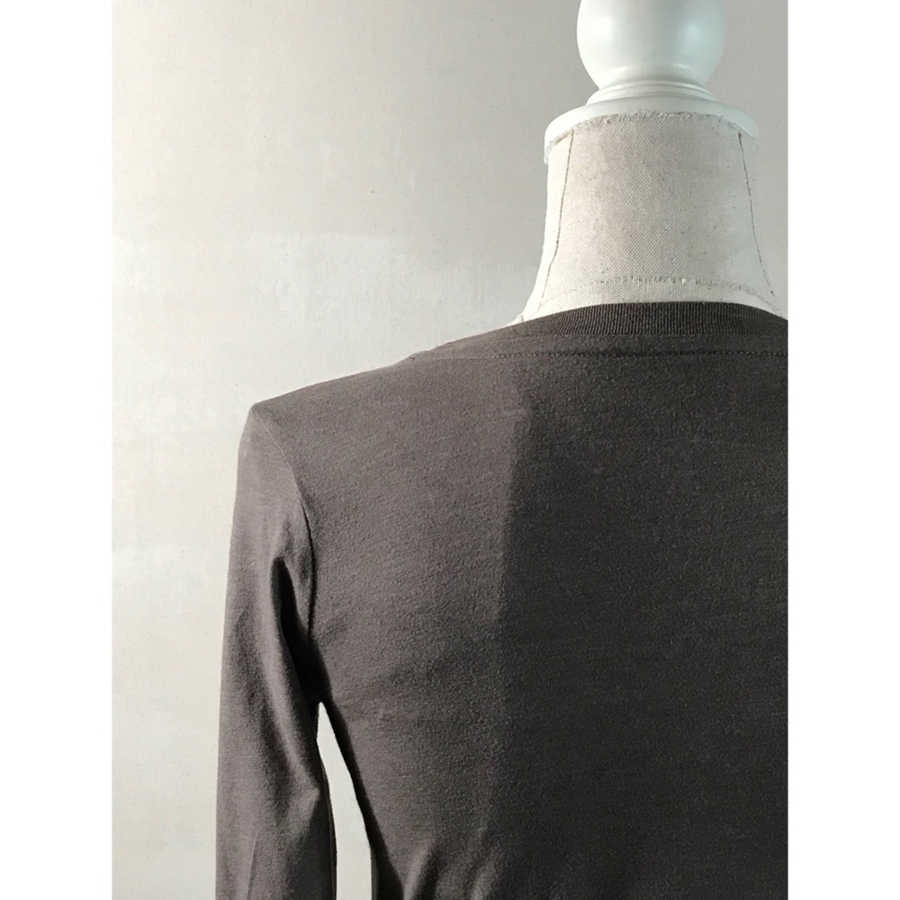Mossimo Light Brown Long Sleeve Casual Tee Sz M - Picture 4 of 5
